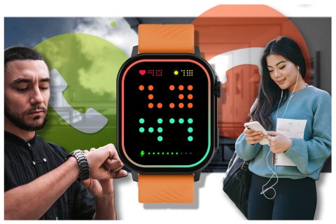 SMARTWATCH UNISEX GRAVITY GT15-2 - ROZMOWY BLUETOOTH, DODATKOWY PASEK (sg029b) Gravity