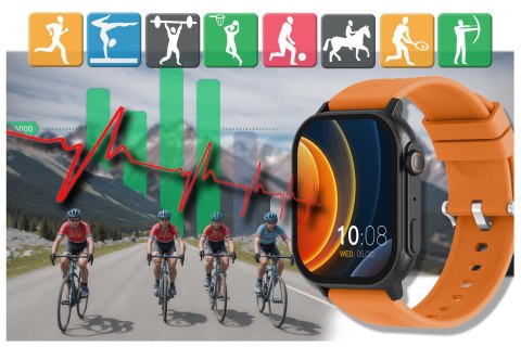 SMARTWATCH UNISEX GRAVITY GT15-2 - ROZMOWY BLUETOOTH, DODATKOWY PASEK (sg029b) Gravity