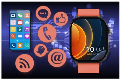 SMARTWATCH UNISEX GRAVITY GT15-3 - ROZMOWY BLUETOOTH, DODATKOWY PASEK (sg029c) Gravity