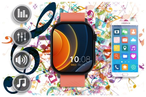 SMARTWATCH UNISEX GRAVITY GT15-3 - ROZMOWY BLUETOOTH, DODATKOWY PASEK (sg029c) Gravity