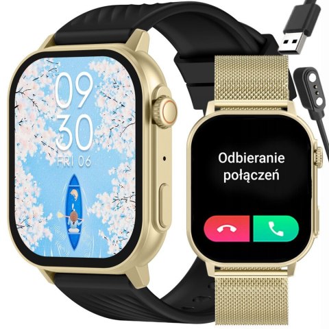 SMARTWATCH UNISEX GRAVITY GT15-6 - ROZMOWY BLUETOOTH, DODATKOWY PASEK (sg029f) Gravity