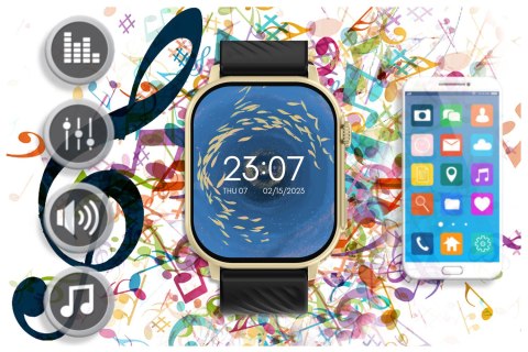 SMARTWATCH UNISEX GRAVITY GT15-6 - ROZMOWY BLUETOOTH, DODATKOWY PASEK (sg029f) Gravity