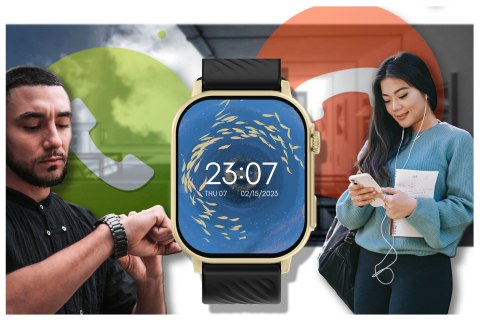 SMARTWATCH UNISEX GRAVITY GT15-6 - ROZMOWY BLUETOOTH, DODATKOWY PASEK (sg029f) Gravity