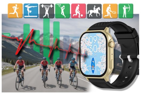 SMARTWATCH UNISEX GRAVITY GT15-6 - ROZMOWY BLUETOOTH, DODATKOWY PASEK (sg029f) Gravity