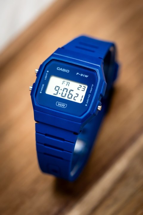 ZEGAREK MĘSKI CASIO F-91WB-2A1DF + BOX Casio