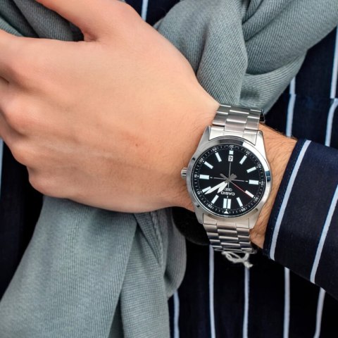 ZEGAREK MĘSKI CASIO MTP-VD02D-1E (zd217b) + BOX Casio
