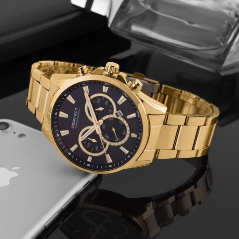 ZEGAREK MĘSKI PERFECT M510CH-02 - CHRONOGRAF (zp386b) + BOX Perfect