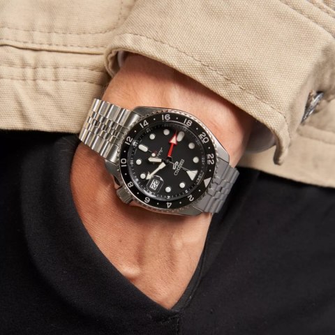 ZEGAREK MĘSKI SEIKO 5 SPORTS SSK001K1 GMT AUTOMAT WR100 + BOX Seiko