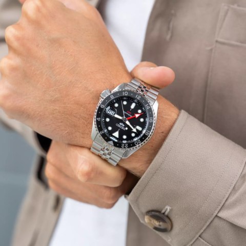 ZEGAREK MĘSKI SEIKO 5 SPORTS SSK001K1 GMT AUTOMAT WR100 + BOX Seiko