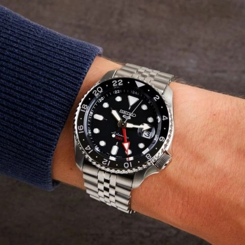 ZEGAREK MĘSKI SEIKO 5 SPORTS SSK001K1 GMT AUTOMAT WR100 + BOX Seiko