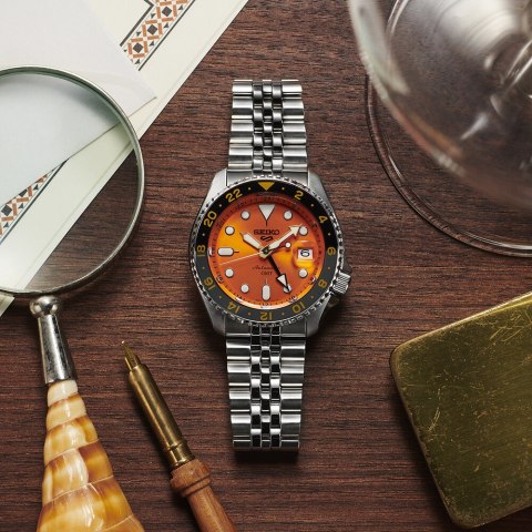 ZEGAREK MĘSKI SEIKO 5 SPORTS SSK005K1 GMT AUTOMAT WR100 + BOX Seiko