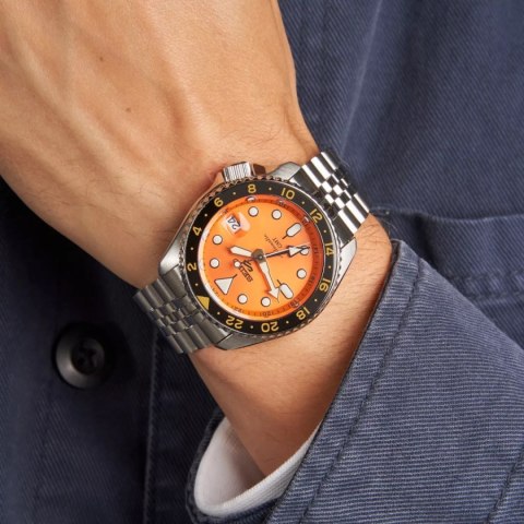 ZEGAREK MĘSKI SEIKO 5 SPORTS SSK005K1 GMT AUTOMAT WR100 + BOX Seiko