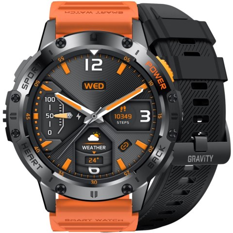 SMARTWATCH MĘSKI GRAVITY GT22-3 - AMOLED, DODATKOWY PASEK (sg030c) Gravity