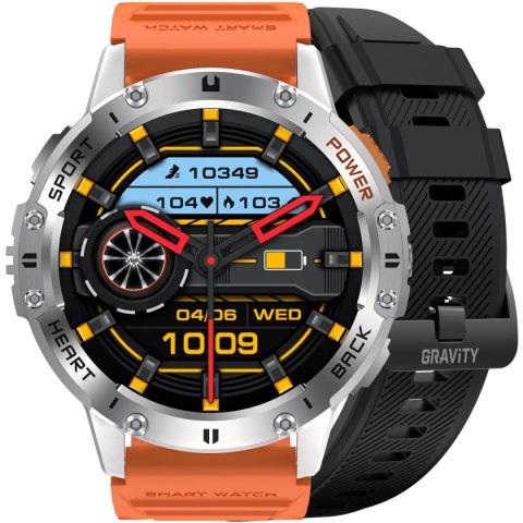 SMARTWATCH MĘSKI GRAVITY GT22-4 - AMOLED, DODATKOWY PASEK (sg030d) Gravity