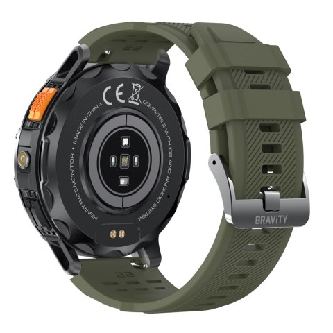 SMARTWATCH MĘSKI GRAVITY GT22-5 - AMOLED, DODATKOWY PASEK (sg030e) Gravity