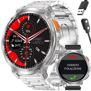 SMARTWATCH MĘSKI GRAVITY GT23-2 - LATARKA, DODATKOWY PASEK (sg031b) Gravity