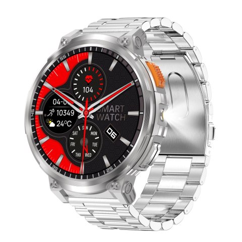 SMARTWATCH MĘSKI GRAVITY GT23-2 - LATARKA, DODATKOWY PASEK (sg031b) Gravity