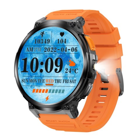 SMARTWATCH MĘSKI GRAVITY GT23-3 - LATARKA, DODATKOWY PASEK (sg031c) Gravity