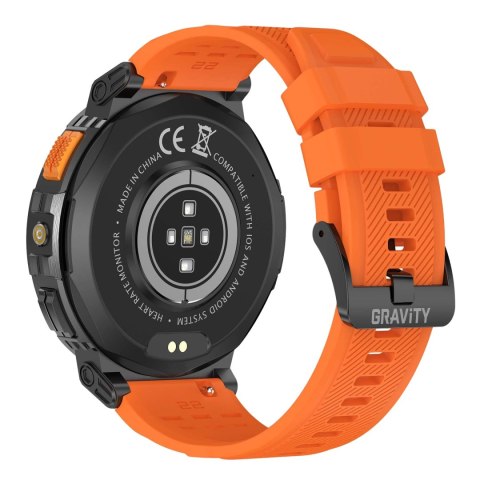 SMARTWATCH MĘSKI GRAVITY GT23-3 - LATARKA, DODATKOWY PASEK (sg031c) Gravity