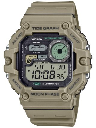 ZEGAREK MĘSKI CASIO Digital Moonphase WS-1700H-5AVDF Casio