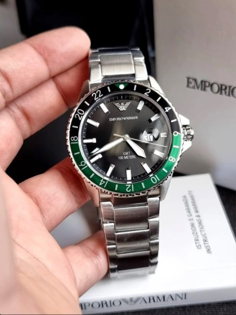 ZEGAREK MĘSKI EMPORIO ARMANI AR11589 - Diver GMT (zi112a) Emporio Armani