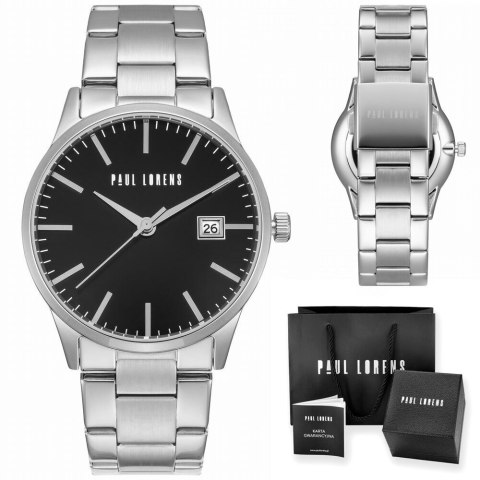 ZEGAREK MĘSKI PAUL LORENS - PL14573B-1C1 (zg367c) + BOX Paul Lorens
