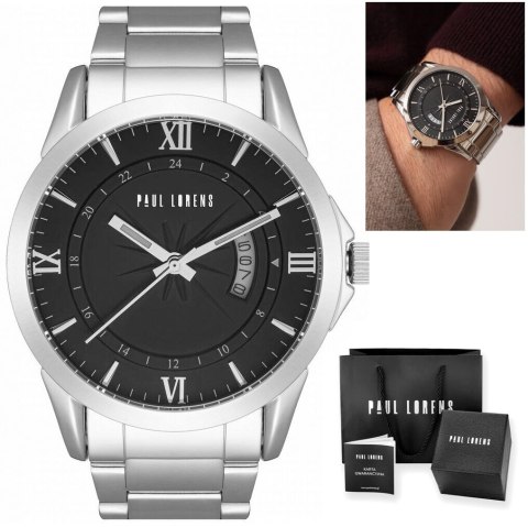 ZEGAREK MĘSKI PAUL LORENS - PL3844B3-1C1 (zg371d) + BOX Paul Lorens
