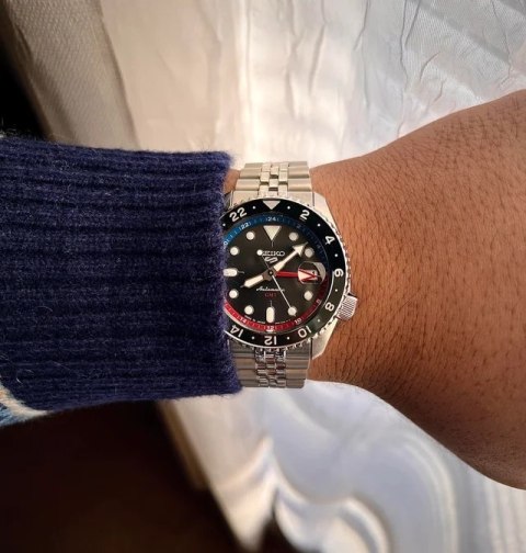 ZEGAREK MĘSKI SEIKO 5 SPORTS SSK019K1 GMT AUTOMAT + BOX Seiko