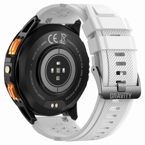 SMARTWATCH MĘSKI GRAVITY GT24-2 - LATARKA, DODATKOWY PASEK (sg033b) Gravity