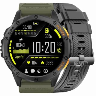 SMARTWATCH MĘSKI GRAVITY GT24-5 - LATARKA, DODATKOWY PASEK (sg033e) Gravity