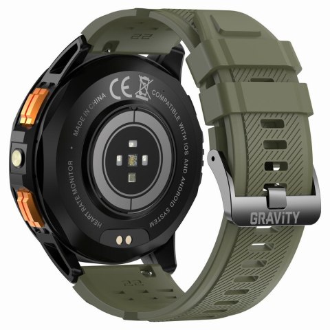 SMARTWATCH MĘSKI GRAVITY GT24-5 - LATARKA, DODATKOWY PASEK (sg033e) Gravity