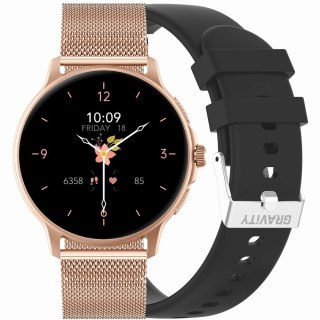 SMARTWATCH UNISEX GRAVITY GT12-4 - ROZMOWY BLUETOOTH, DODATKOWY PASEK (sg035d) Gravity