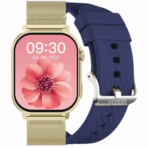 SMARTWATCH UNISEX GRAVITY GT15-11 - ROZMOWY BLUETOOTH, DODATKOWY PASEK (sg029k) Gravity