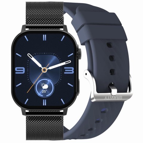 SMARTWATCH UNISEX GRAVITY GT15-12 - ROZMOWY BLUETOOTH, DODATKOWY PASEK (sg029l) Gravity