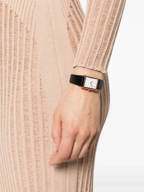 ZEGAREK DAMSKI DANIEL WELLINGTON Bound Black Crocodile Rose Gold DW00100693 + BOX Daniel Wellington