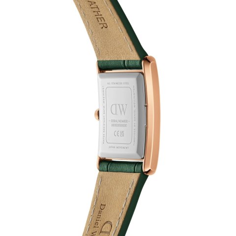 ZEGAREK DAMSKI DANIEL WELLINGTON Bound Crocodile Emerald Rose Gold 22mm DW00100694 + BOX Daniel Wellington