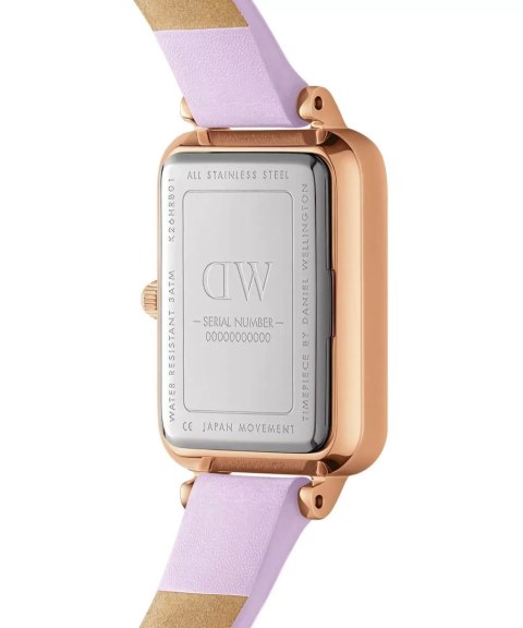 ZEGAREK DAMSKI DANIEL WELLINGTON Quadro Lavender Mop 20mm DW00100637 + BOX (zw521b) Daniel Wellington