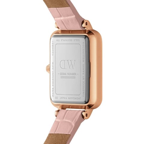 ZEGAREK DAMSKI DANIEL WELLINGTON Quadro Pressed Melrose Pearl 20mm DW00100508 + BOX (zw521a) Daniel Wellington
