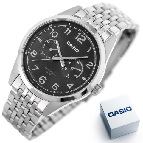 ZEGAREK MĘSKI CASIO MTP-E340D-1A (zd264a) + BOX Casio