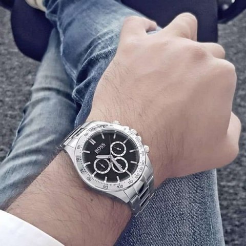 ZEGAREK MĘSKI HUGO BOSS 1512965 - IKON (zh008e) + BOX Hugo Boss