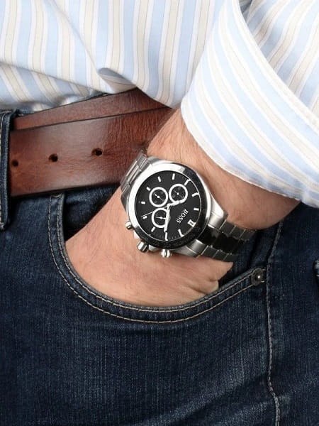 ZEGAREK MĘSKI HUGO BOSS 1512965 - IKON (zh008e) + BOX Hugo Boss