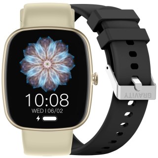 SMARTWATCH UNISEX GRAVITY GT18-7 - ROZMOWY BLUETOOTH, DODATKOWY PASEK (sg036g) Gravity