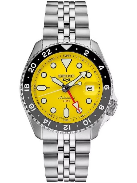 ZEGAREK MĘSKI SEIKO 5 SPORTS SSK017K1 GMT AUTOMAT WR100 + BOX Seiko