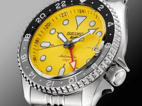 ZEGAREK MĘSKI SEIKO 5 SPORTS SSK017K1 GMT AUTOMAT WR100 + BOX Seiko