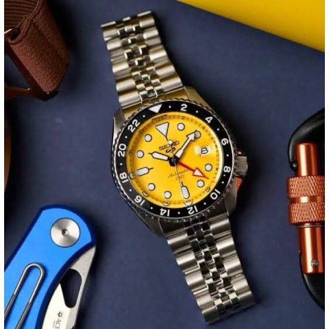 ZEGAREK MĘSKI SEIKO 5 SPORTS SSK017K1 GMT AUTOMAT WR100 + BOX Seiko