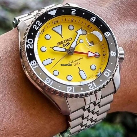 ZEGAREK MĘSKI SEIKO 5 SPORTS SSK017K1 GMT AUTOMAT WR100 + BOX Seiko