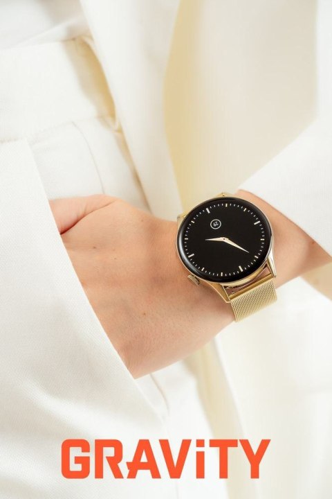 SMARTWATCH DAMSKI GRAVITY GT11-4 - AMOLED, DODATKOWY PASEK (sg044d) Gravity