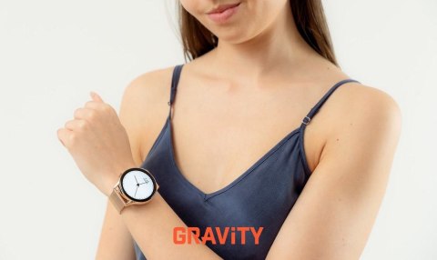 SMARTWATCH DAMSKI GRAVITY GT11-7 - AMOLED, DODATKOWY PASEK (sg044g) Gravity
