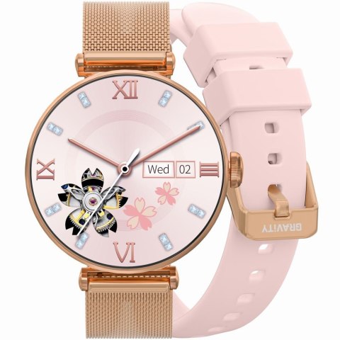 SMARTWATCH DAMSKI GRAVITY GT26-1 - DODATKOWY PASEK (sg042a) Gravity