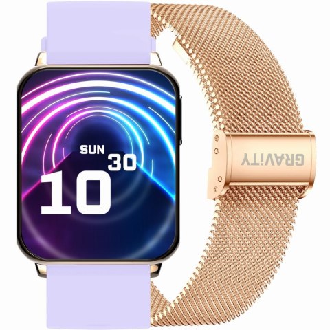 SMARTWATCH UNISEX GRAVITY GT17-3 - AMOLED, DODATKOWY PASEK (sg038c) Gravity
